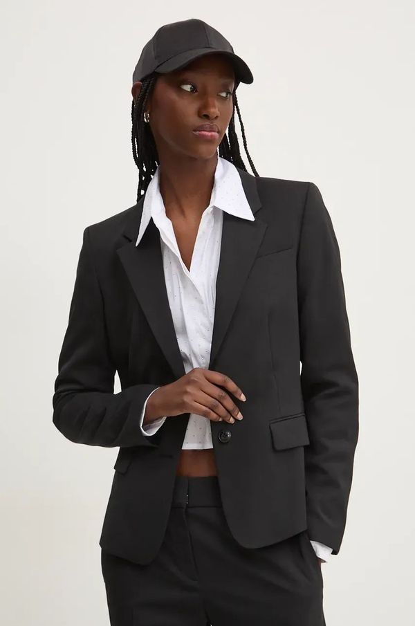 Hugo Suknjič s primesjo volne HUGO črna barva, 50516131