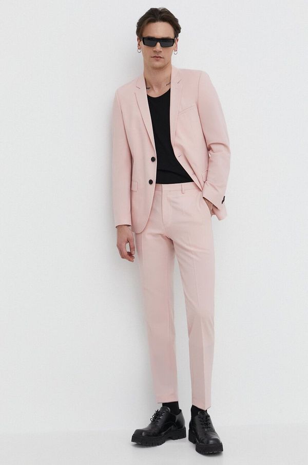 Hugo Suknjič s primesjo volne HUGO roza barva