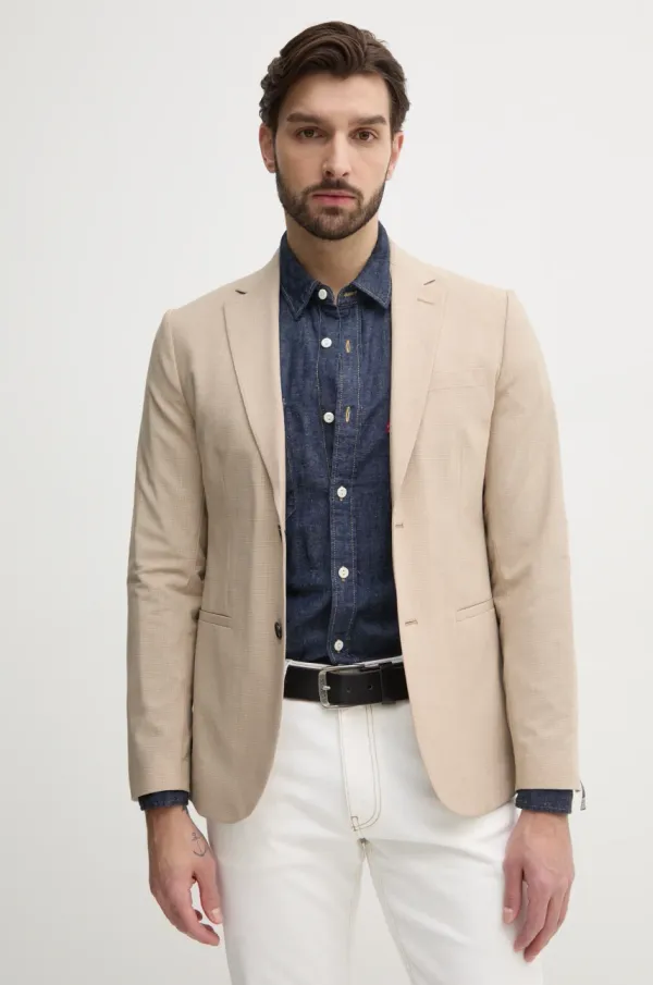 Sisley Suknjič s primesjo volne Sisley bež barva, 20Q9SW027