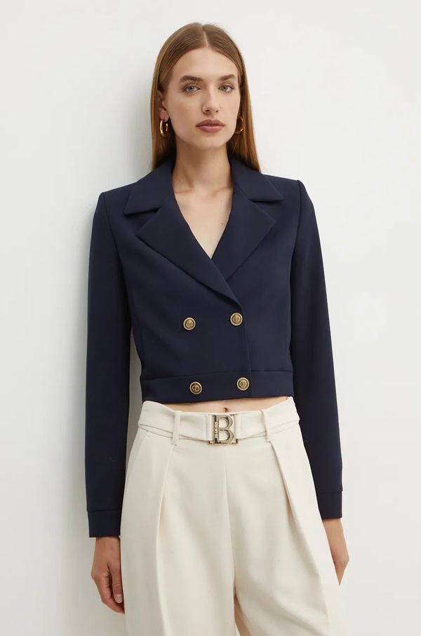 Twinset Suknjič Twinset mornarsko modra barva, 242TT2100