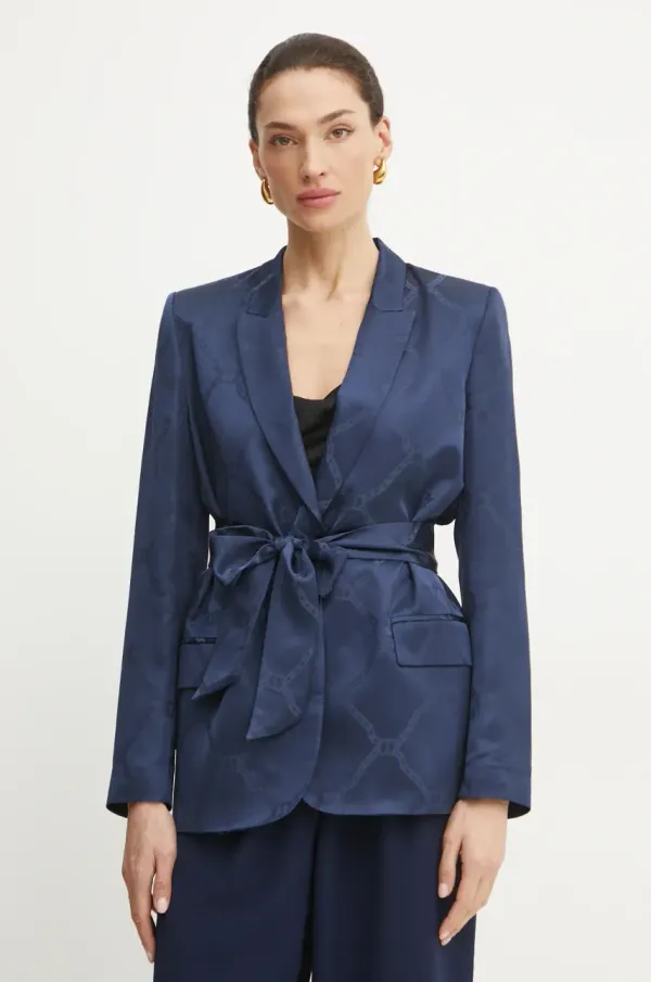 Twinset Suknjič Twinset mornarsko modra barva, 251TP2010