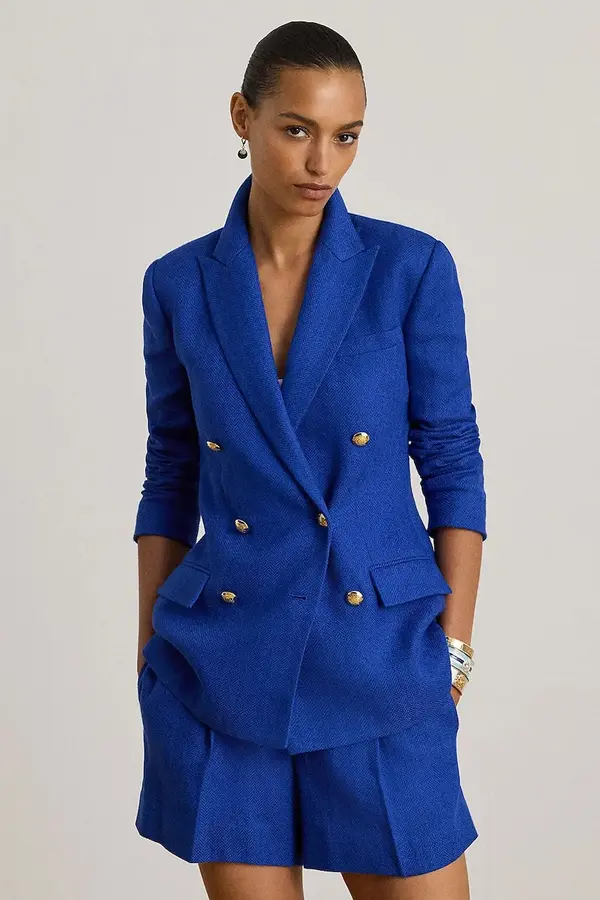 Lauren Ralph Lauren Suknjič z dodatkom lanu Lauren Ralph Lauren