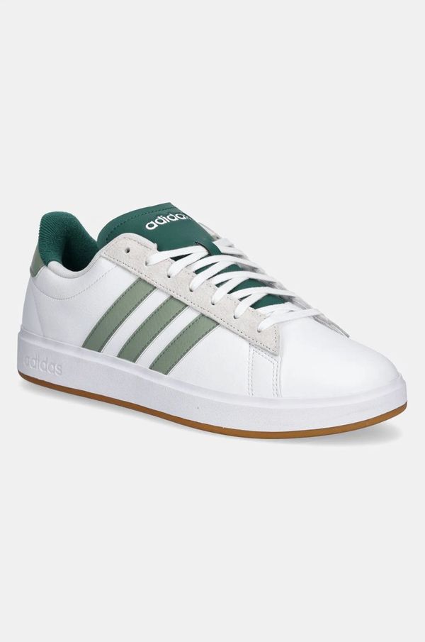 adidas Superge adidas Grand Court 2.0 bela barva, JH8690