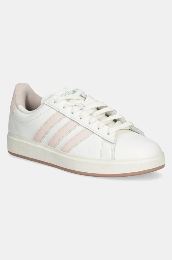 adidas Superge adidas Grand Court 2.0 bež barva, JH8678