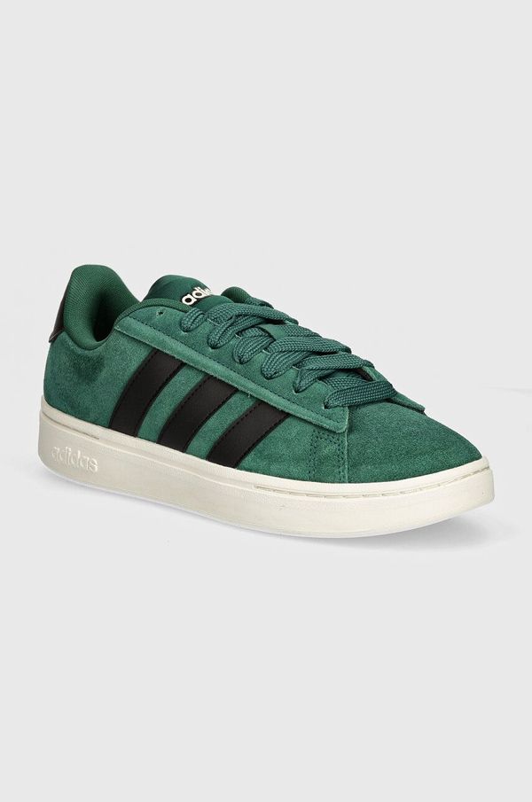 adidas Superge adidas Grand Court Alpha zelena barva, IH3847