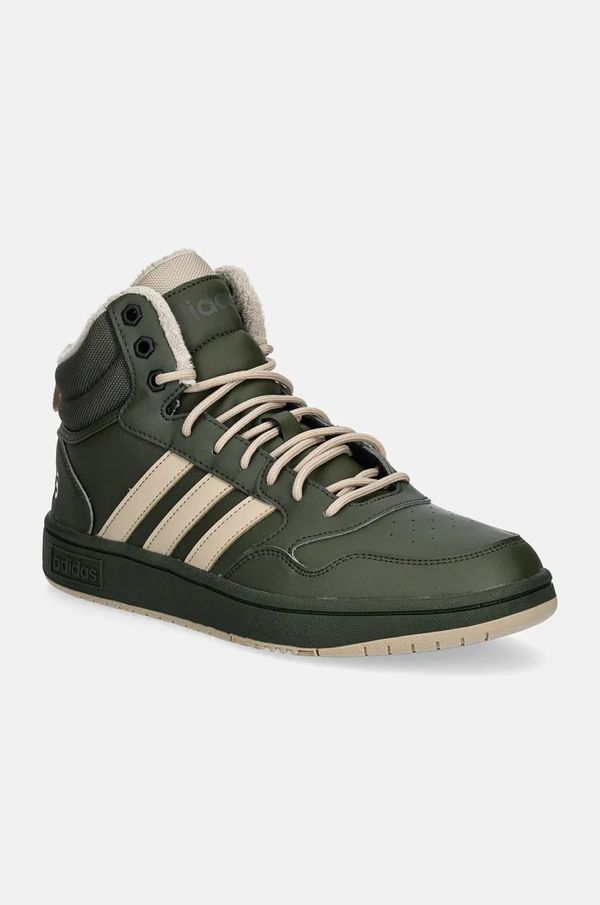 adidas Superge adidas Hoops zelena barva, IH0163