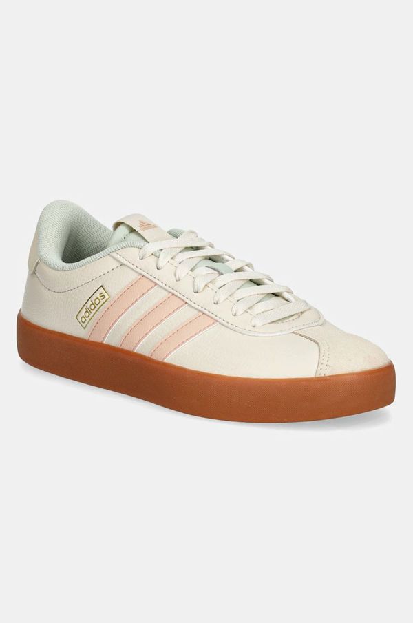 adidas Superge adidas VL Court 3.0 bež barva, JP5348