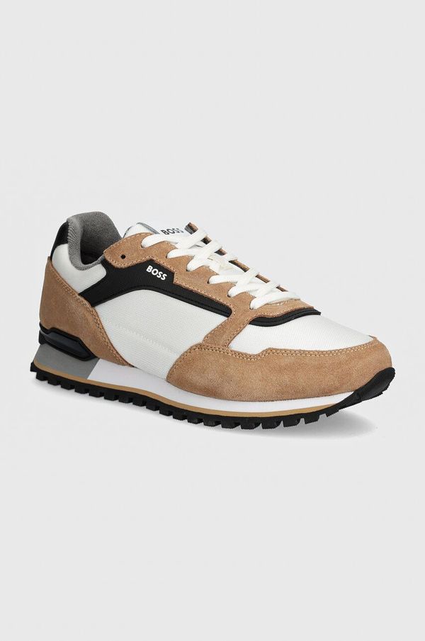 BOSS Superge BOSS Parkour bež barva, 50523221