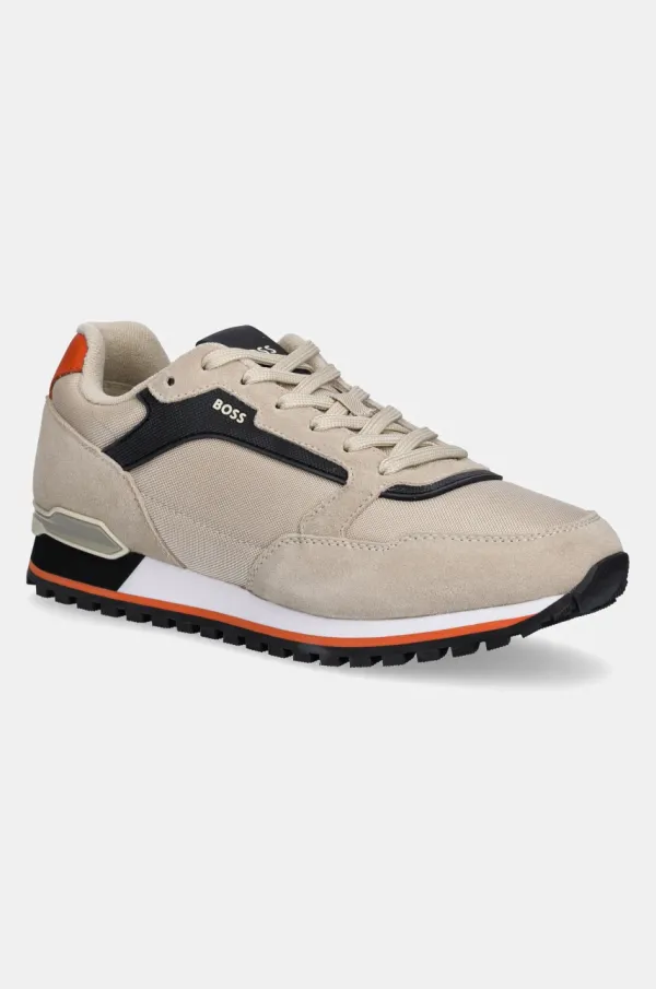 BOSS Superge BOSS Parkour-L moške, bež barva, 50523221