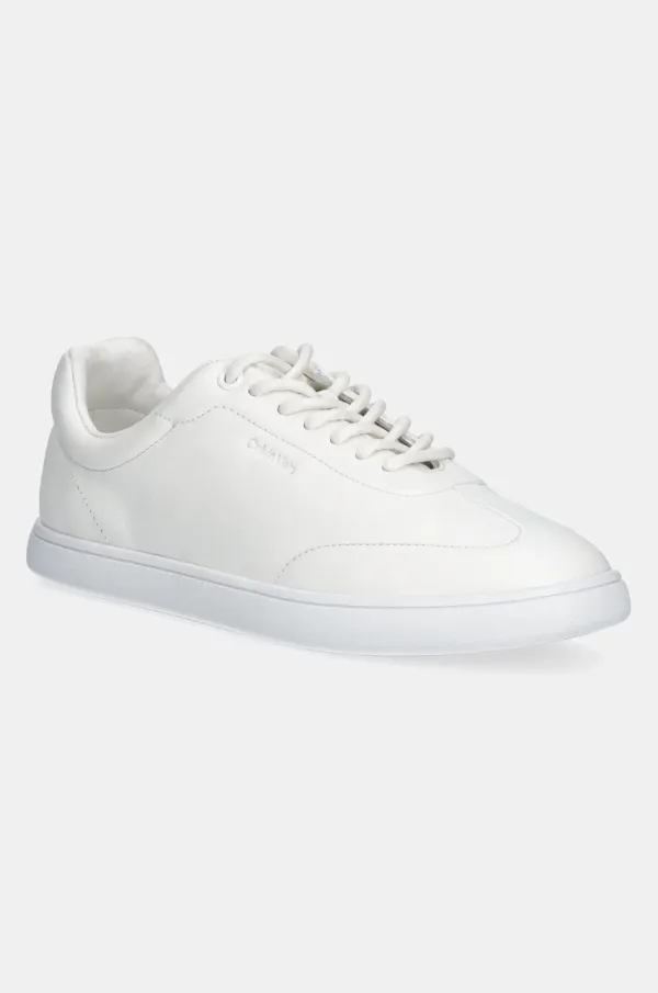 Calvin Klein Superge Calvin Klein CUPSOLE LACE UP - LTH ženske, bela barva, HW0HW02400