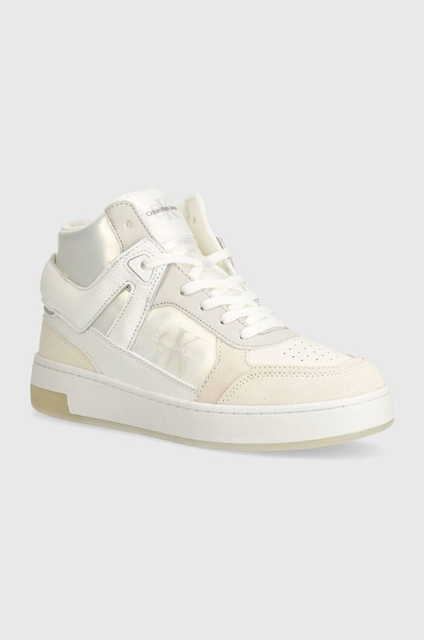 Calvin Klein Jeans Superge Calvin Klein Jeans BASKET CUPSOLE HIGH MIX ML MTR bež barva, YW0YW01489