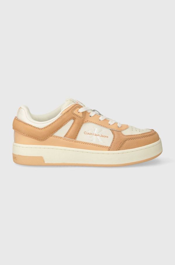 Calvin Klein Jeans Superge Calvin Klein Jeans BASKET CUPSOLE LOW MIX ML FAD oranžna barva, YW0YW01301