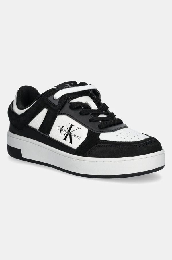 Calvin Klein Jeans Superge Calvin Klein Jeans BASKET CUPSOLE LOW ML MIX črna barva, YW0YW01579