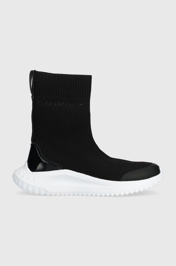 Calvin Klein Jeans Superge Calvin Klein Jeans EVA RUNNER SOCK KNIT WN črna barva, YW0YW01204