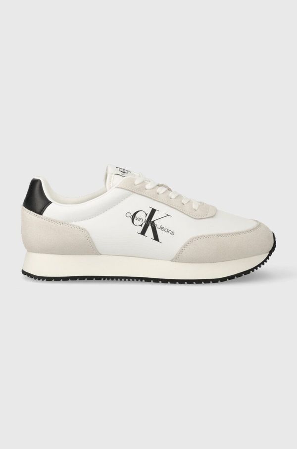 Calvin Klein Jeans Superge Calvin Klein Jeans RETRO RUNNER SU-NY MONO bela barva, YM0YM00746