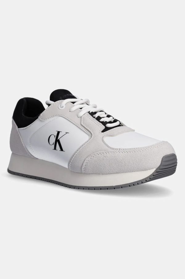 Calvin Klein Jeans Superge Calvin Klein Jeans RETRO SOCK RUNNER MG WMM bela barva, YM0YM01152