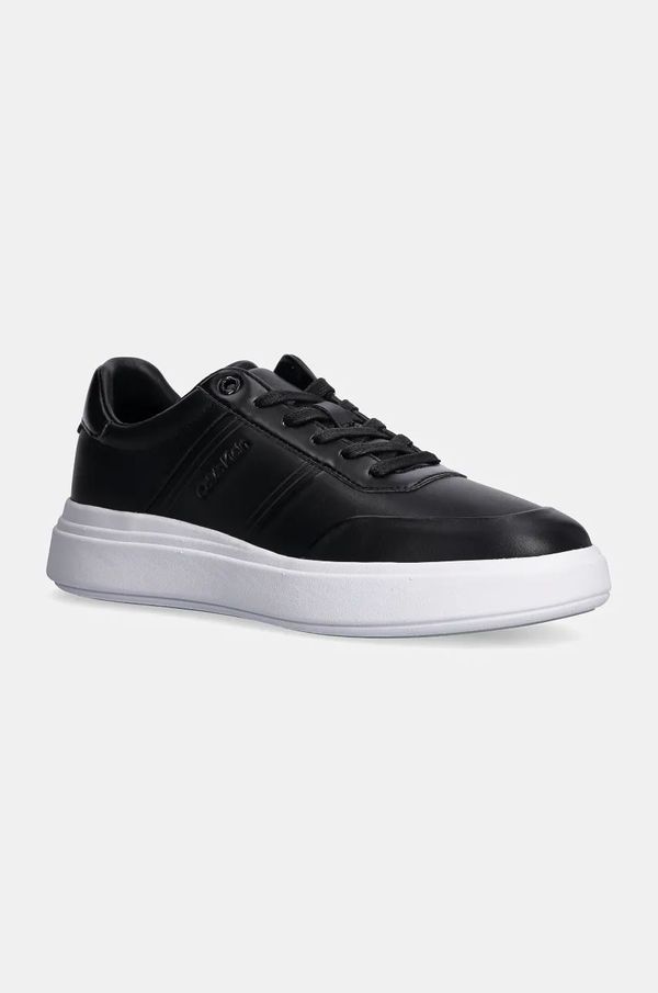 Calvin Klein Superge Calvin Klein LOW TOP LACE UP HF črna barva, HM0HM01551