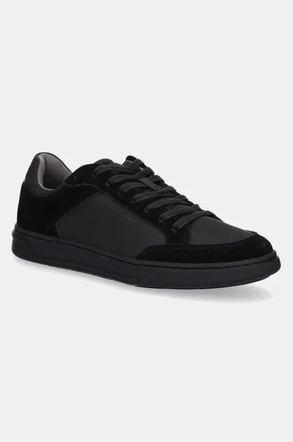 Calvin Klein Superge Calvin Klein LOW TOP LACE UP REPREVE MIX črna barva, HM0HM01802