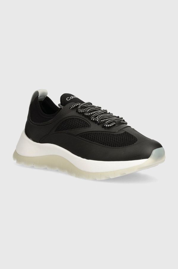 Calvin Klein Superge Calvin Klein RUNNER LACE UP PEARL MIX M črna barva, HW0HW02079