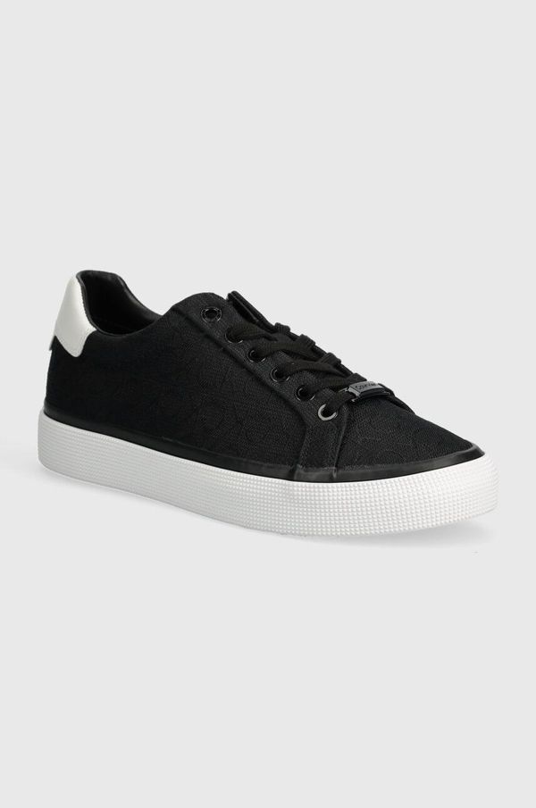 Calvin Klein Superge Calvin Klein VULC LACE UP DIAM FOX MONOCQ bež barva, HW0HW01907