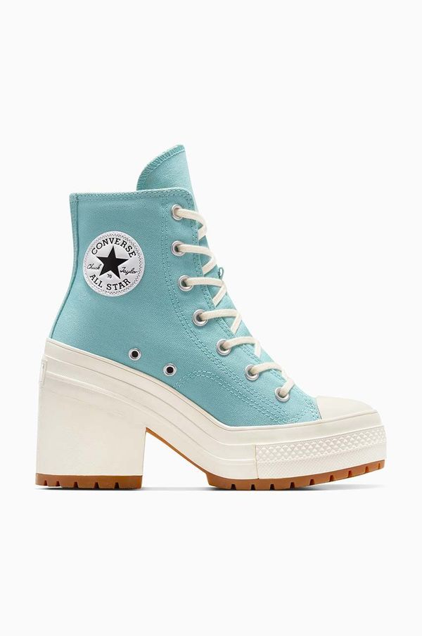 Converse Superge Converse Chuck 70 De Luxe Heel Platform turkizna barva, A08279C