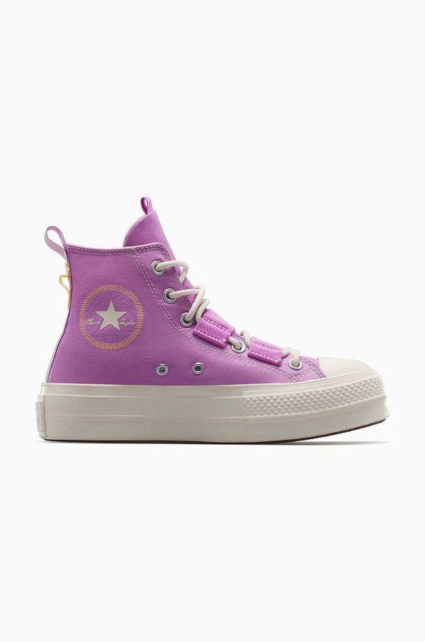 Converse Superge Converse Chuck Taylor All Star Lift Utility ženske, roza barva, A07602C