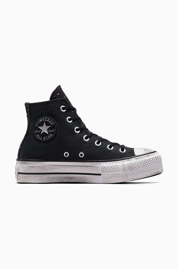 Converse Superge Converse Chuck Taylor All Star Lift ženske, črna barva, A06450C