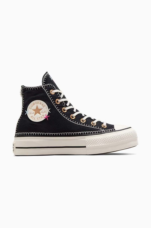 Converse Superge Converse Chuck Taylor All Star Lift ženske, črna barva, A08731C