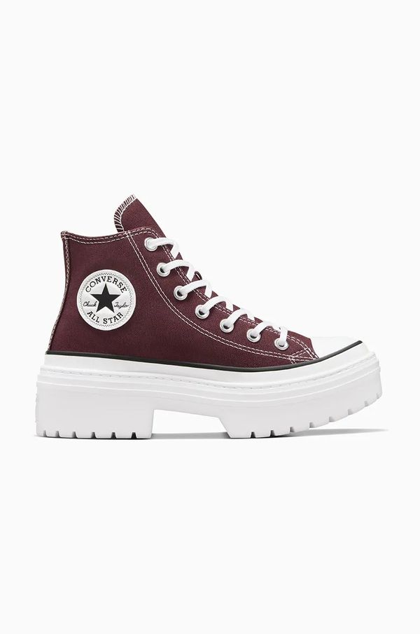 Converse Superge Converse Chuck Taylor All Star Lugged Heel ženske, bordo barva, A09401C