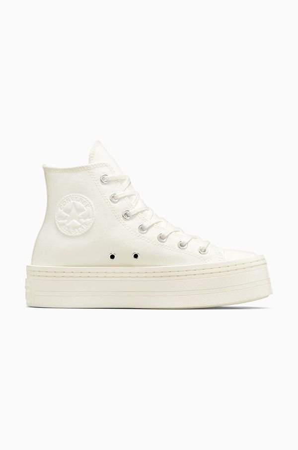 Converse Superge Converse Chuck Taylor All Star Modern Lift ženske, bela barva, A06140C