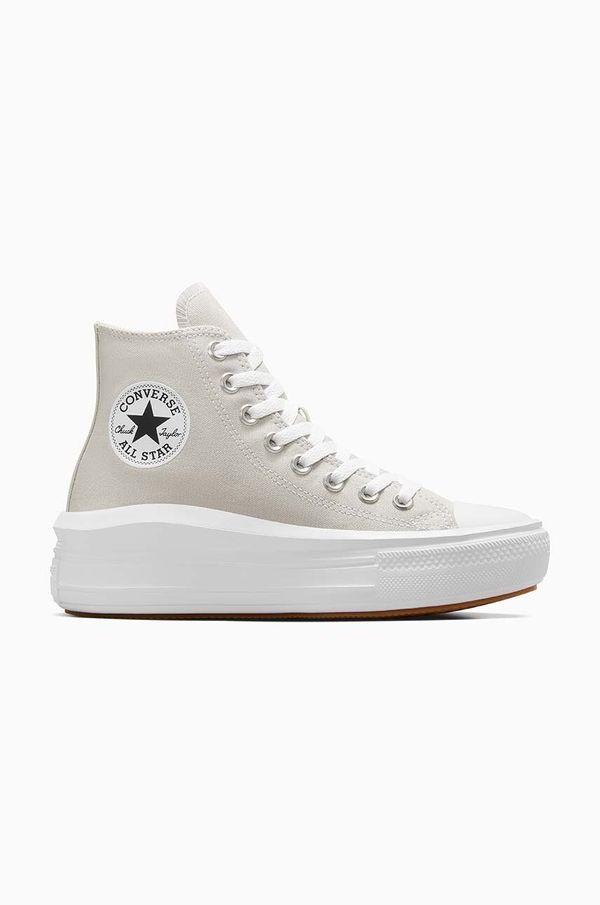 Converse Superge Converse Chuck Taylor All Star Move ženske, siva barva, A07579C