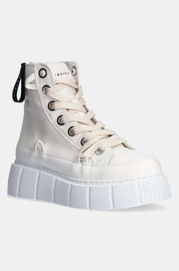 Inuikii Superge Inuikii Matilda Canvas High ženske, bela barva, 1001.002.0012.100 / 30103-025