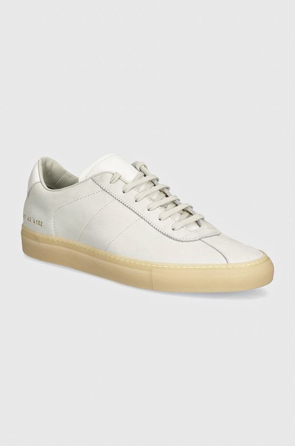 Common Projects Superge iz nubuka Common Projects Tennis Classic siva barva, 2437