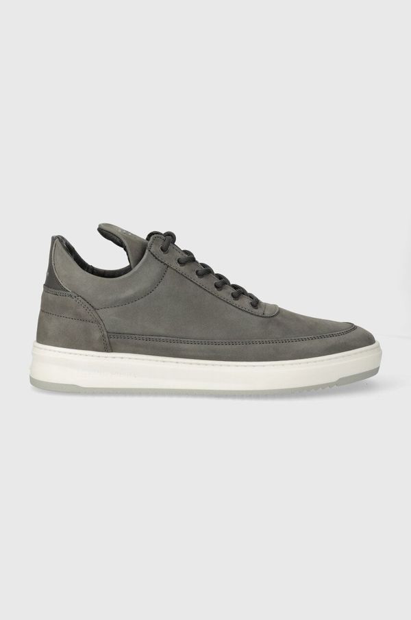 Filling Pieces Superge iz nubuka Filling Pieces Low Top Base siva barva, 10120591002