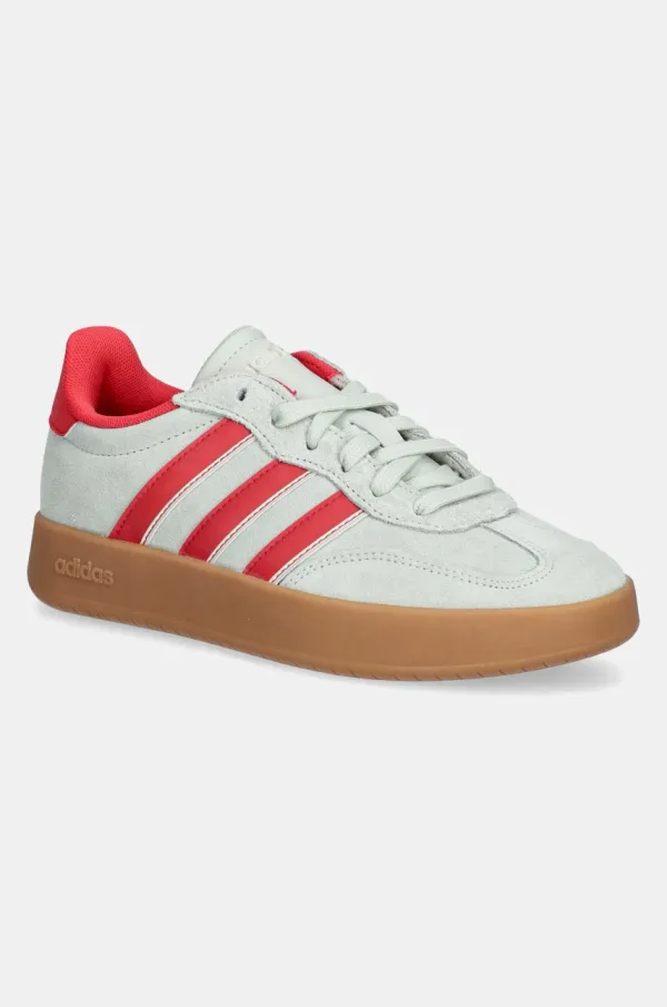 adidas Superge iz semiša adidas Barreda turkizna barva, JP7109