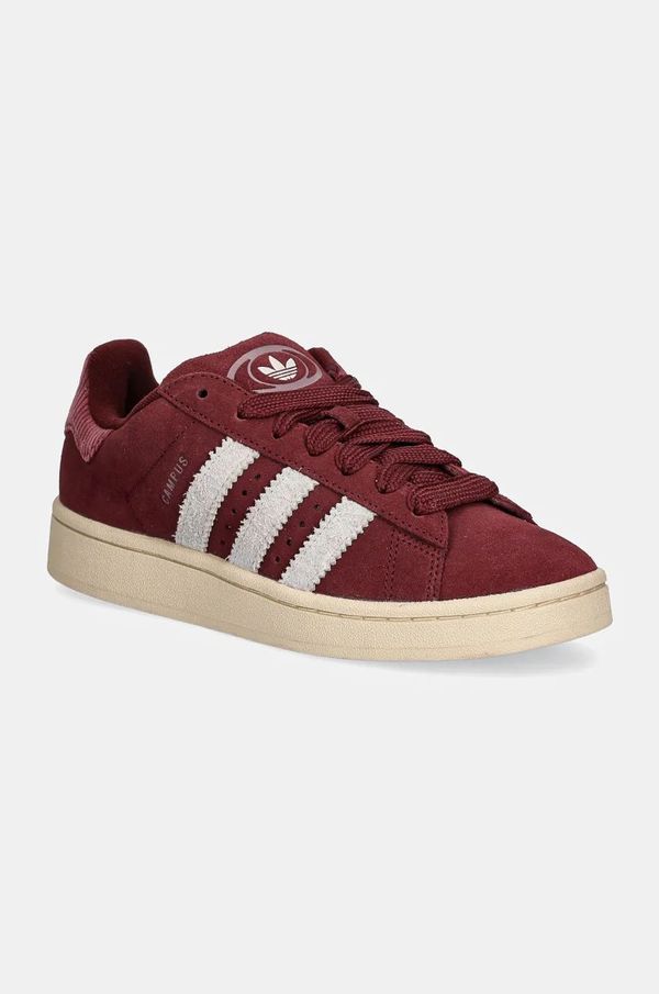 adidas Originals Superge iz semiša adidas Originals Campus 00s W bordo barva, IG2122