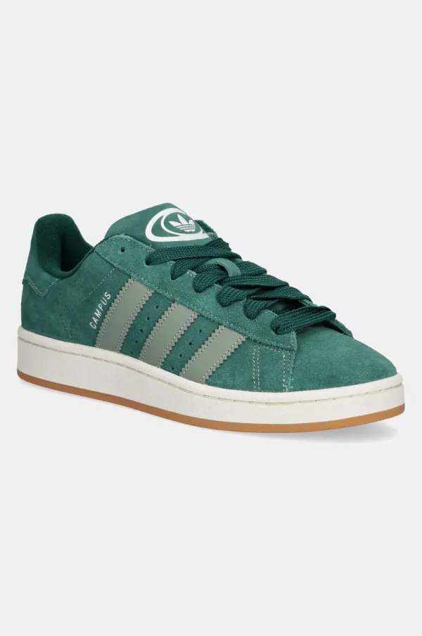 adidas Originals Superge iz semiša adidas Originals Campus 00s zelena barva, JH8794