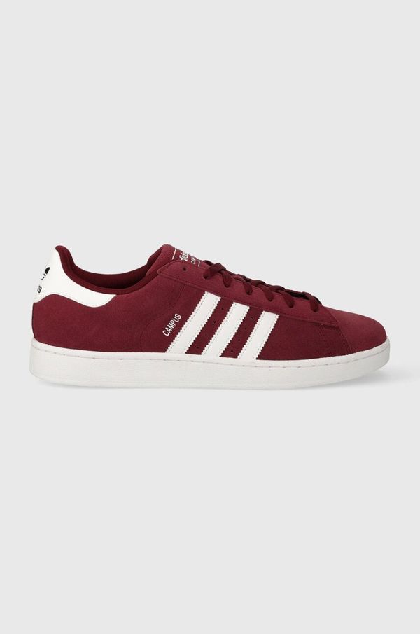 adidas Originals Superge iz semiša adidas Originals Campus 2 bordo barva