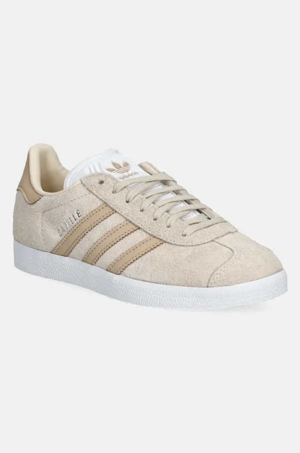 adidas Originals Superge iz semiša adidas Originals Gazelle bež barva, JH7215