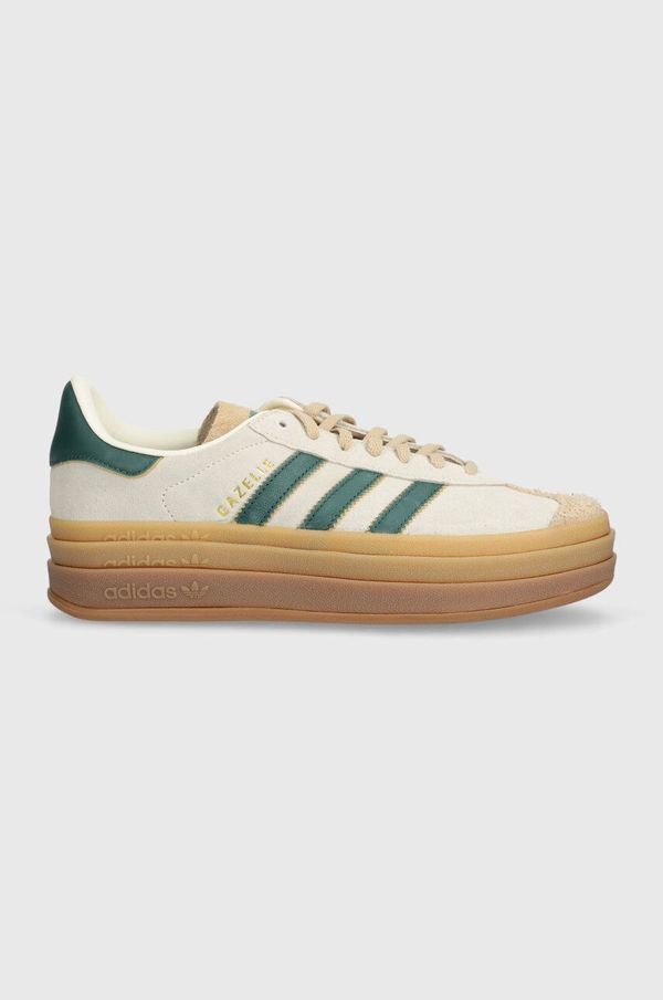 adidas Originals Superge iz semiša adidas Originals Gazelle Bold bež barva, ID7056