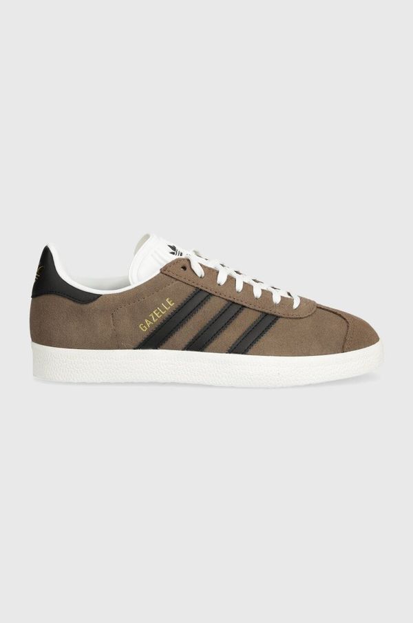 adidas Originals Superge iz semiša adidas Originals Gazelle rjava barva, ID3190