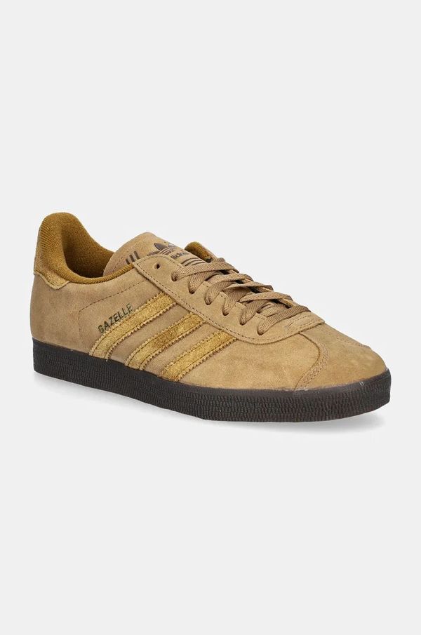 adidas Originals Superge iz semiša adidas Originals Gazelle rjava barva, IG2099