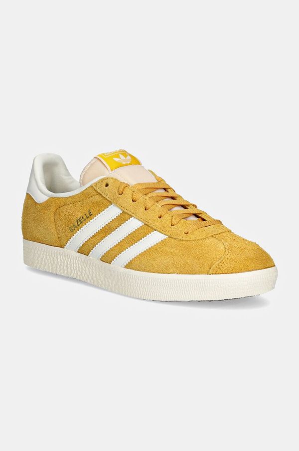 adidas Originals Superge iz semiša adidas Originals Gazelle rumena barva, IF9654