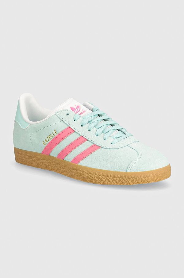 adidas Originals Superge iz semiša adidas Originals Gazelle turkizna barva, JI1375