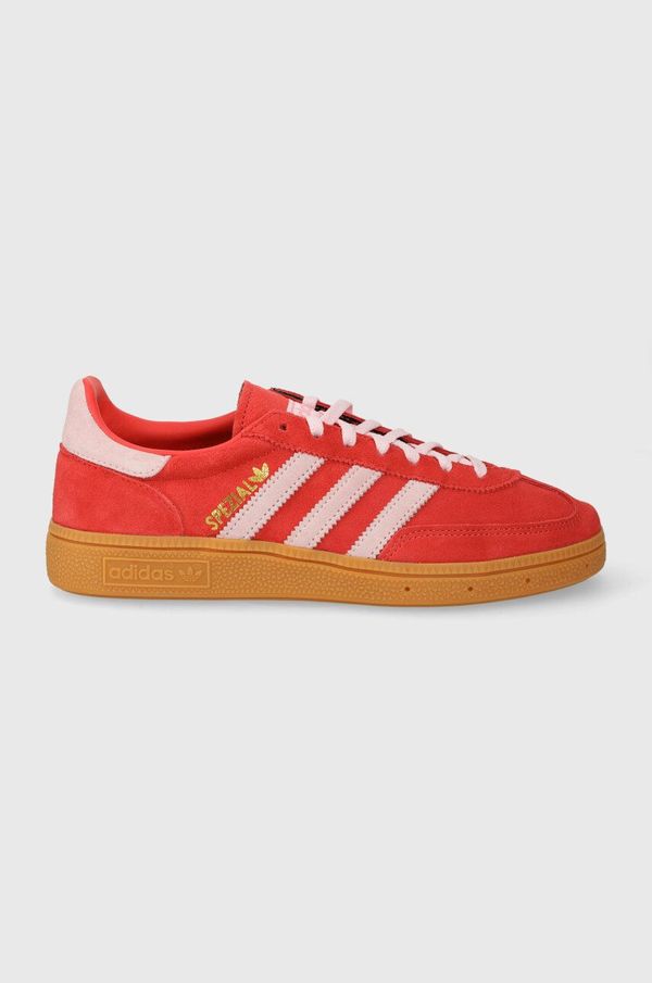 adidas Originals Superge iz semiša adidas Originals Handball Spezial rdeča barva, IE5894