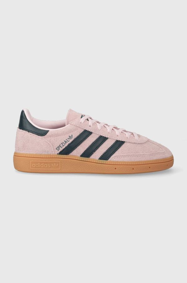 adidas Originals Superge iz semiša adidas Originals HANDBALL SPEZIAL roza barva