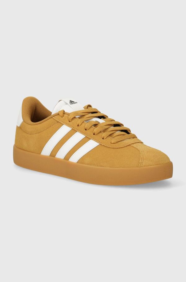 adidas Superge iz semiša adidas VL COURT 3.0 rumena barva, ID9183