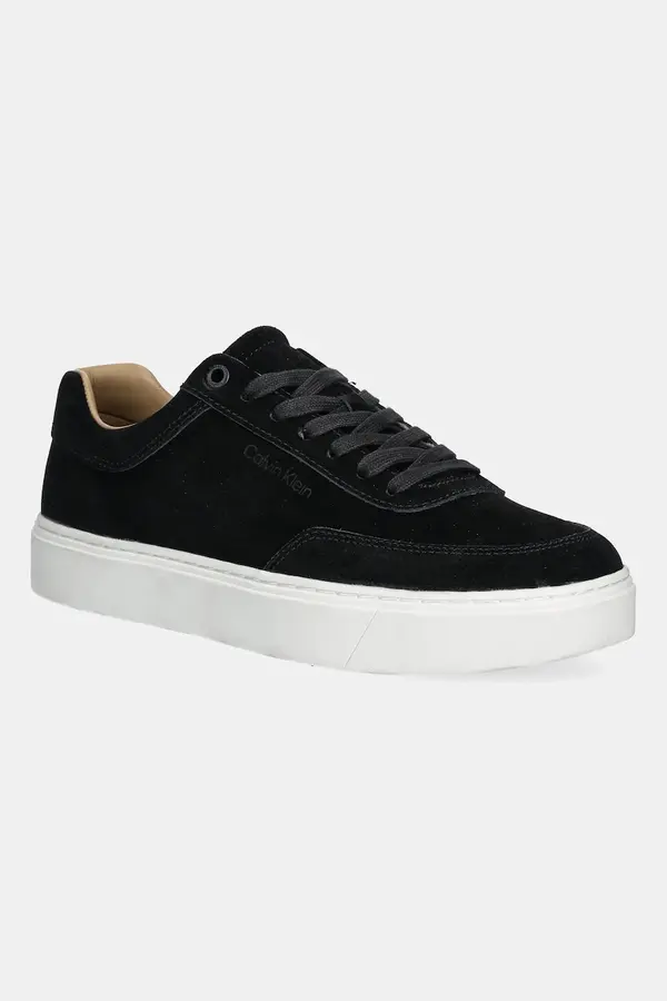 Calvin Klein Superge iz semiša Calvin Klein CLEAN CUP LOW LACEUP OXF SU