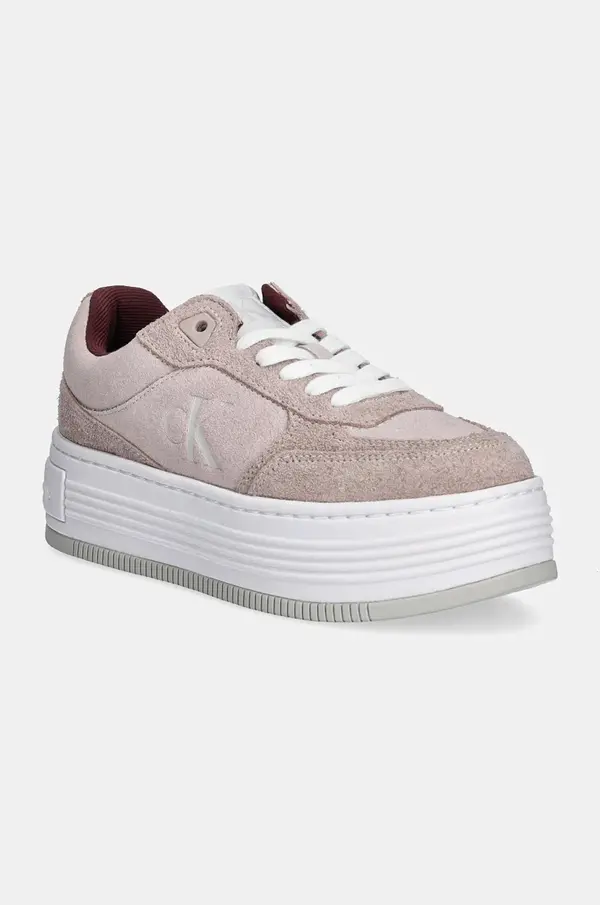 Calvin Klein Jeans Superge iz semiša Calvin Klein Jeans BOLD PLATF LACEUP LOW MG SUEDE