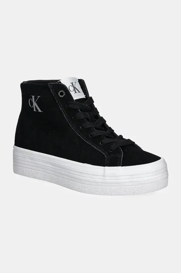 Calvin Klein Jeans Superge iz semiša Calvin Klein Jeans VULC FLATFORM LACEUP MID MG S